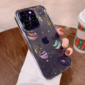 Vogueen Bling Glitter Planet Stars Clear iPhone Case