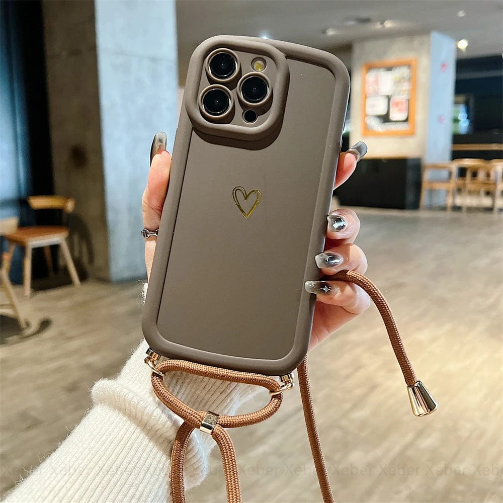 Vogueen HeartLink Crossbody iPhone Case