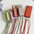 Vogueen Luxury Crossbody Wallet Leather iPhone Case