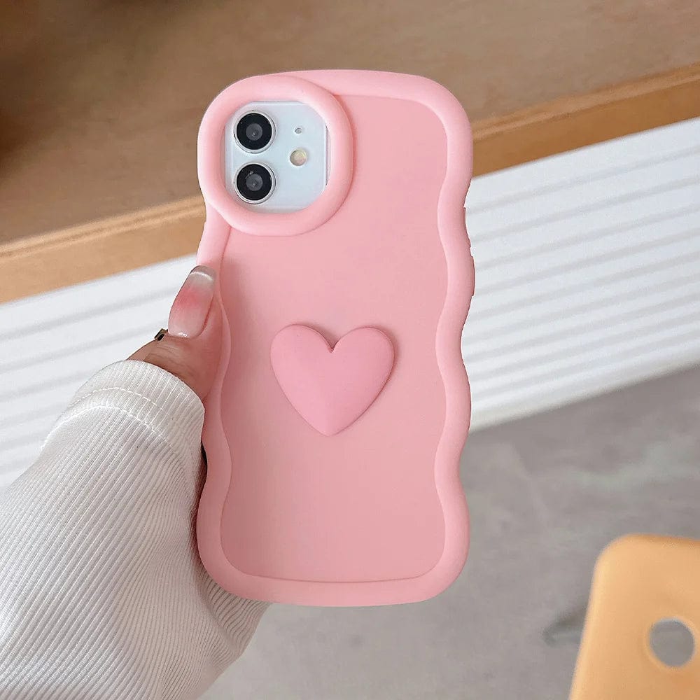 3D Love Heart Wave iPhone Case – Vogueen