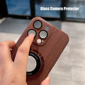 Vogueen Luxury Wood Magsafe Stand iPhone Case