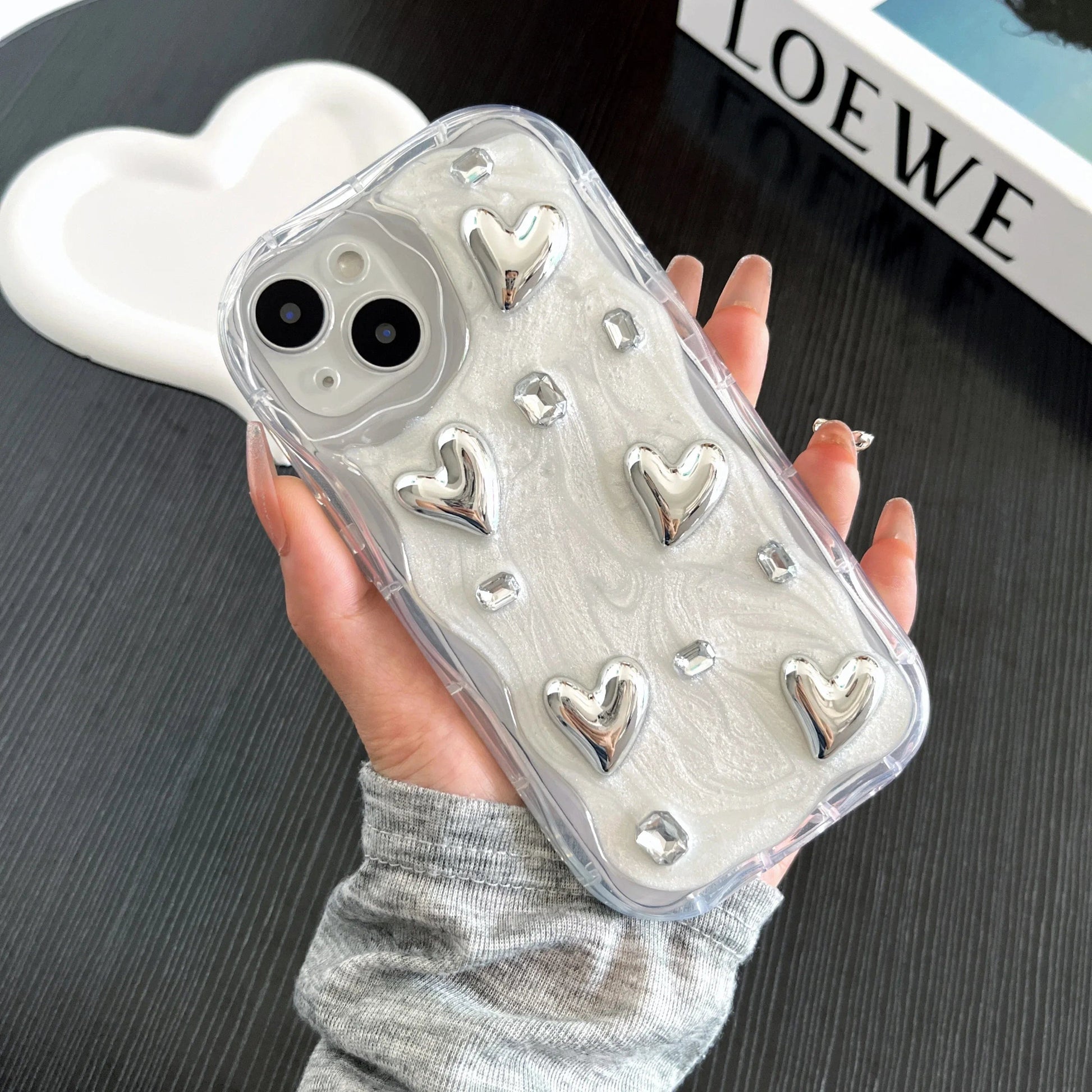 Vogueen iPhone 13 Pro 3D Silicone Love Bow iPhone Case