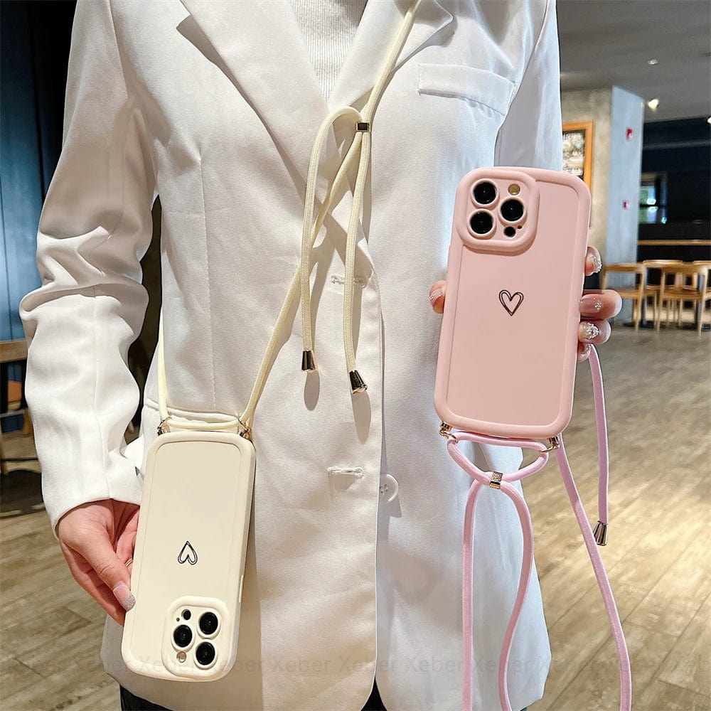 Vogueen HeartLink Crossbody iPhone Case