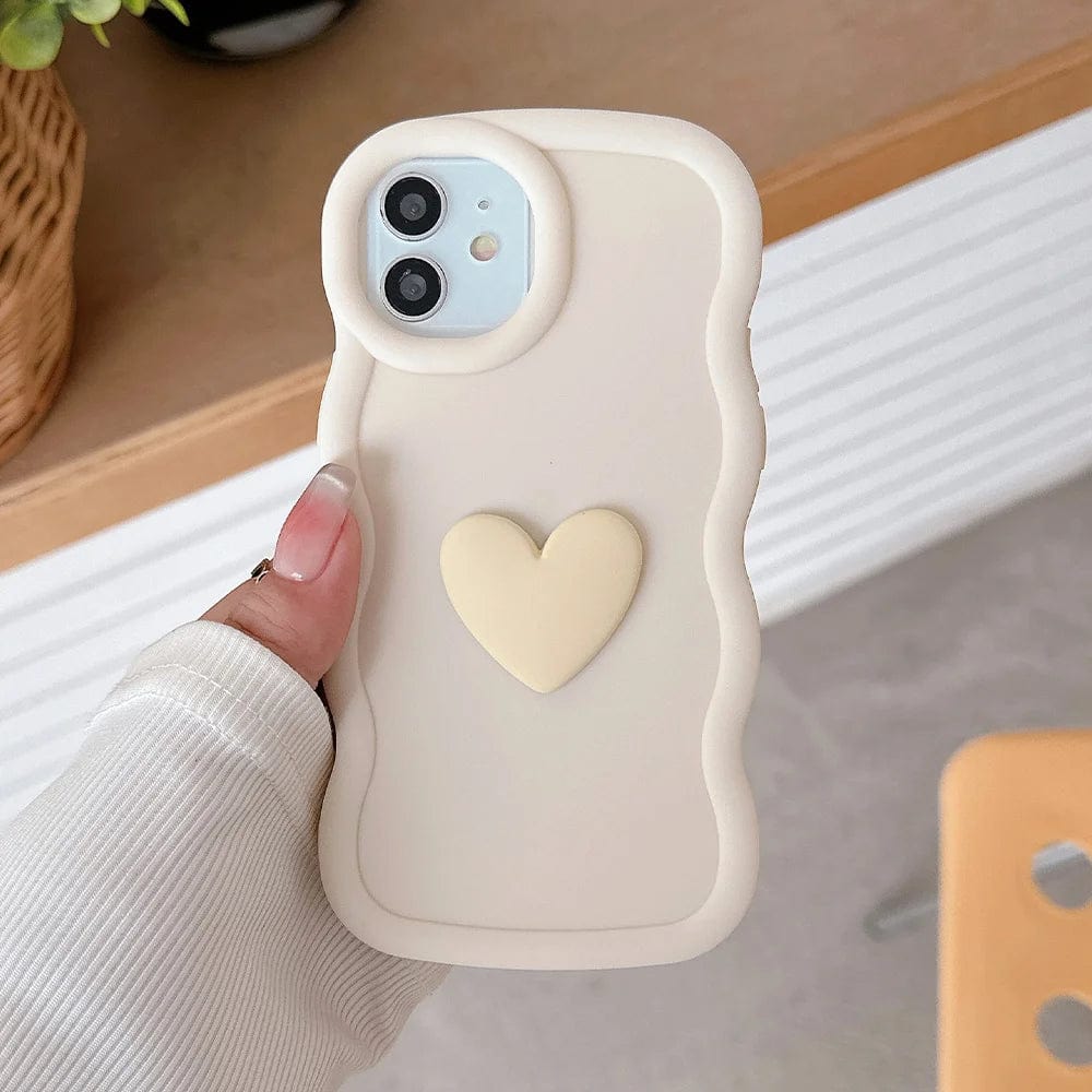 3D Love Heart Wave iPhone Case Vogueen 3D Love Heart Wave iPhone Case Vogueen