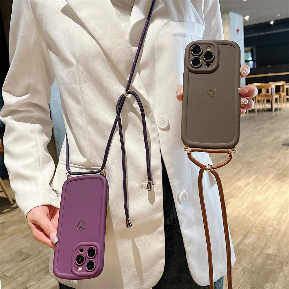 Vogueen HeartLink Crossbody iPhone Case