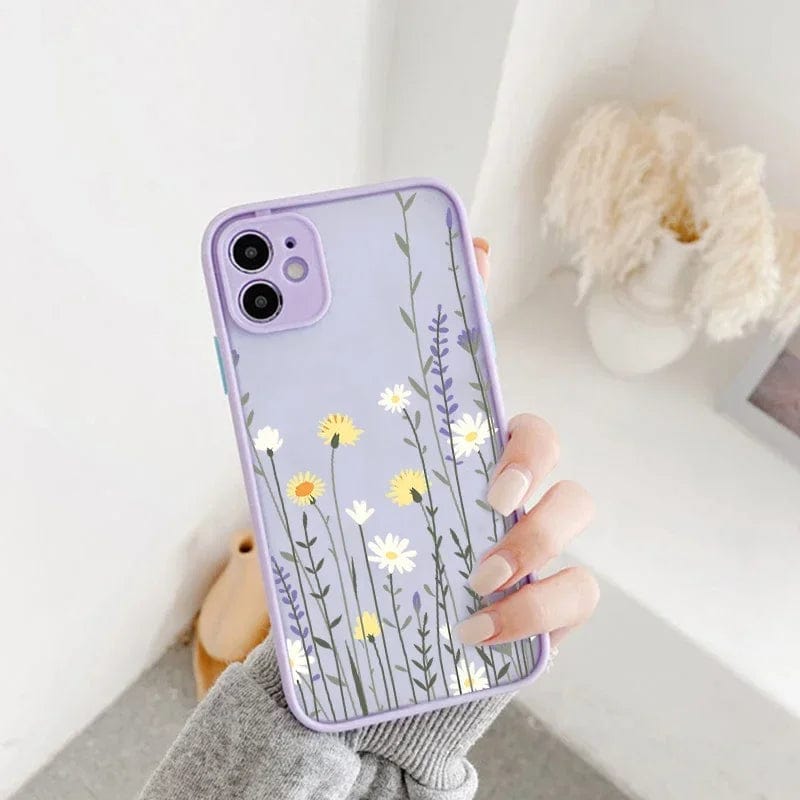 lavender flower phone case Fashion Cute Flower iPhone Case – Vogueen