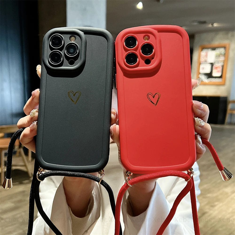 Vogueen HeartLink Crossbody iPhone Case