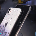 Vogueen Cute Gradient Sequins Clear Glitter iPhone Case