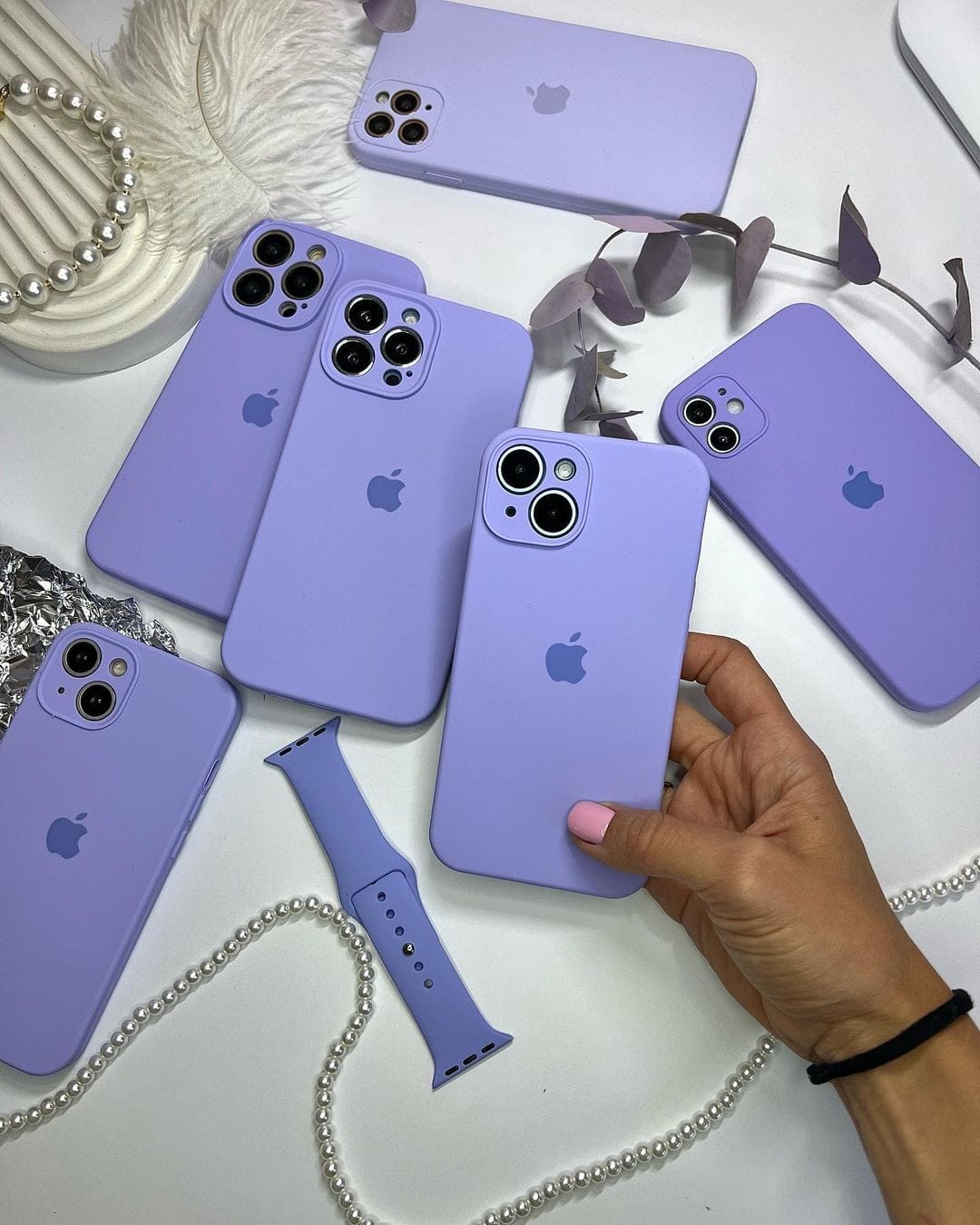 Vogueen iPhone Camera Protection Silicone Case (Lilac)