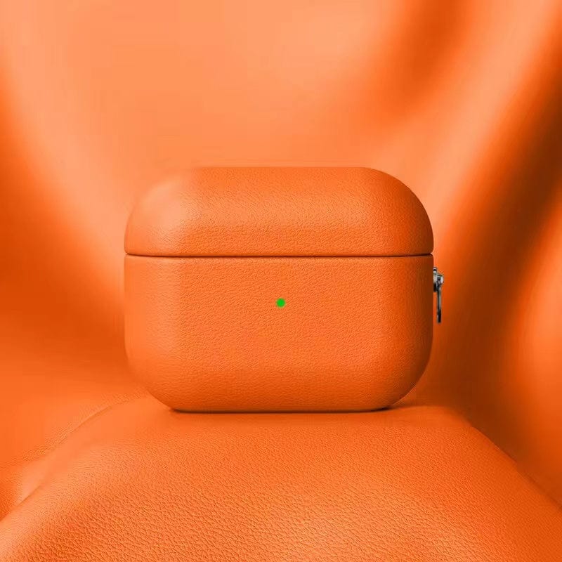 Vogueen Airpods 2 / Orange AirPods Leather Case