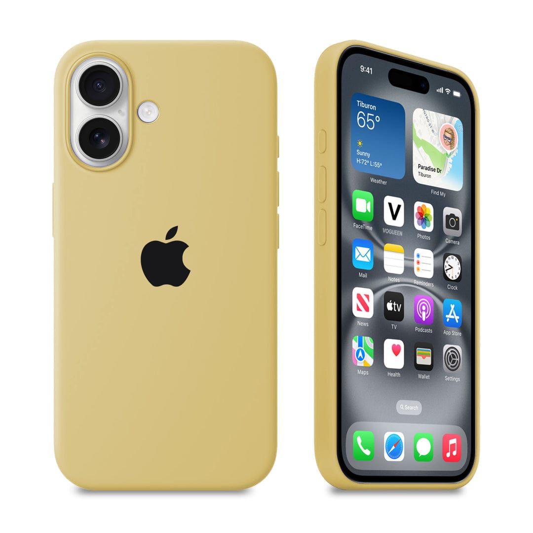 iPhone 16 iPhone Silicone Case (Golden)