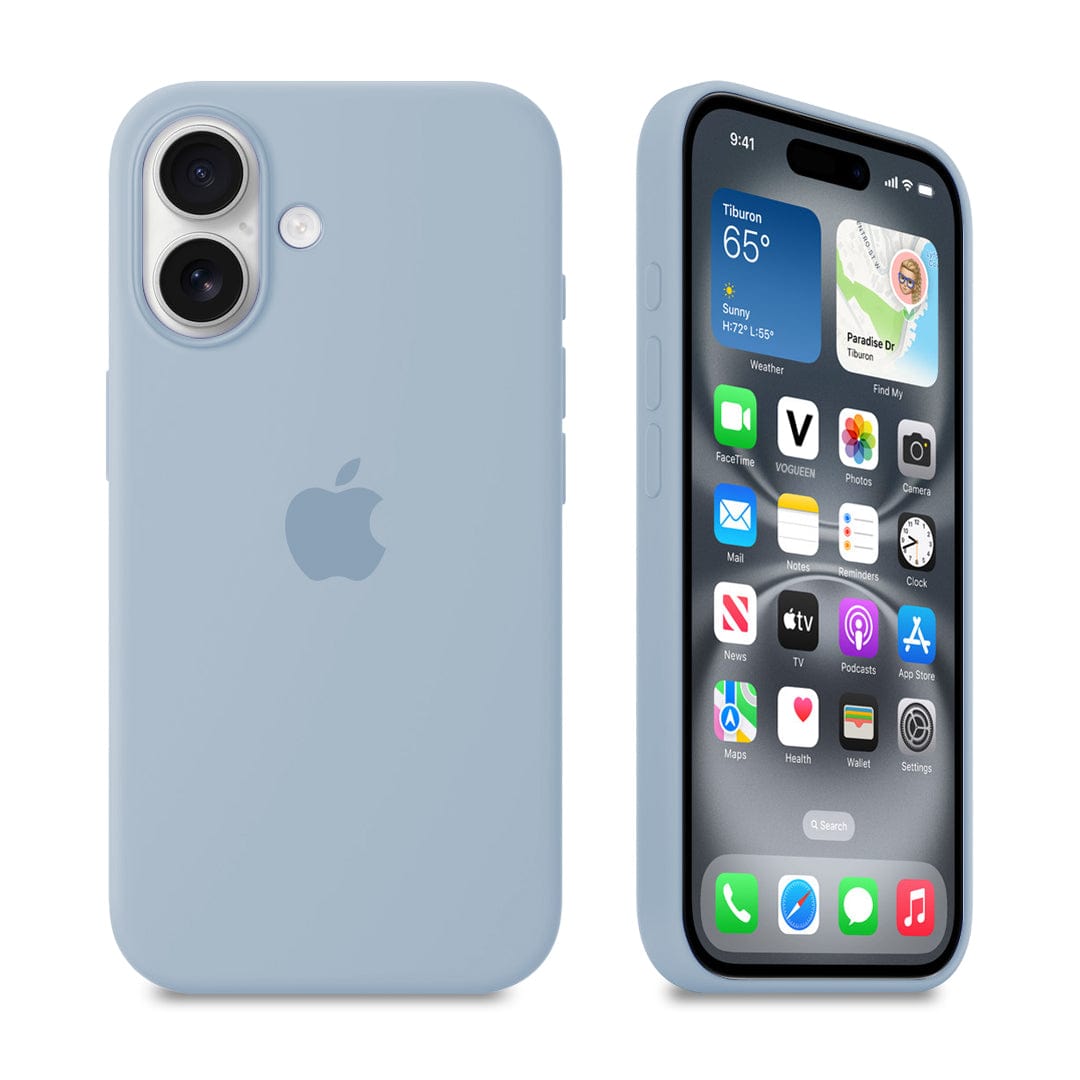 iPhone Silicone Case (Grey Blue) – Vogueen