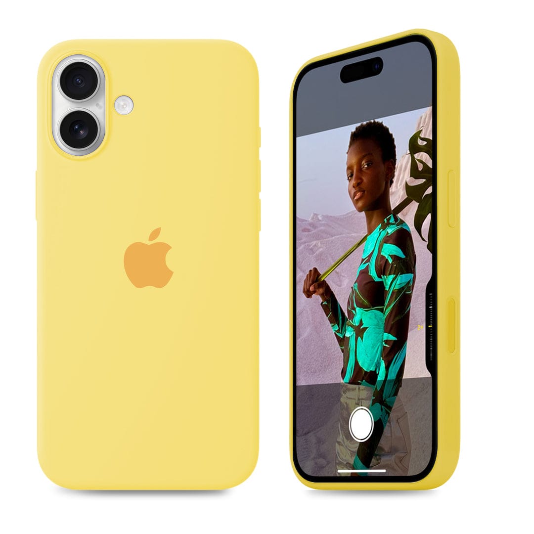 【関税&送料込】Jil Sander Yellow Iphone 15 Pro Max Cover Wi iPhone 15 Plus Silicone Case with MagSafe - Sunshine