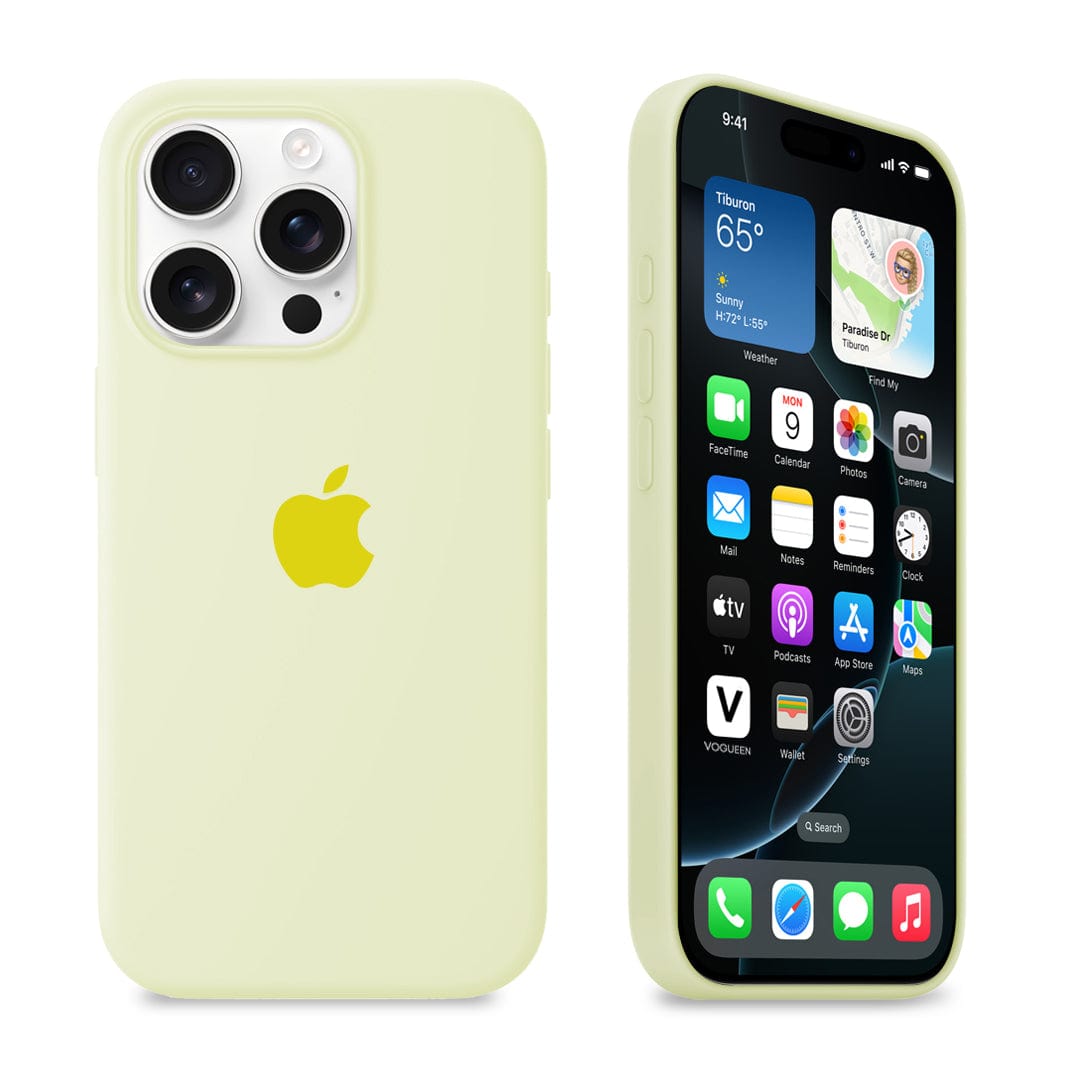 iPhone 16 Pro Creamy Yellow Silicone Case