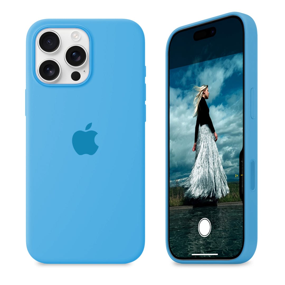 iPhone 16 Silicone Case 青 Genuine Apple iPhone 16 Silicone Case w/MagSafe - Denim