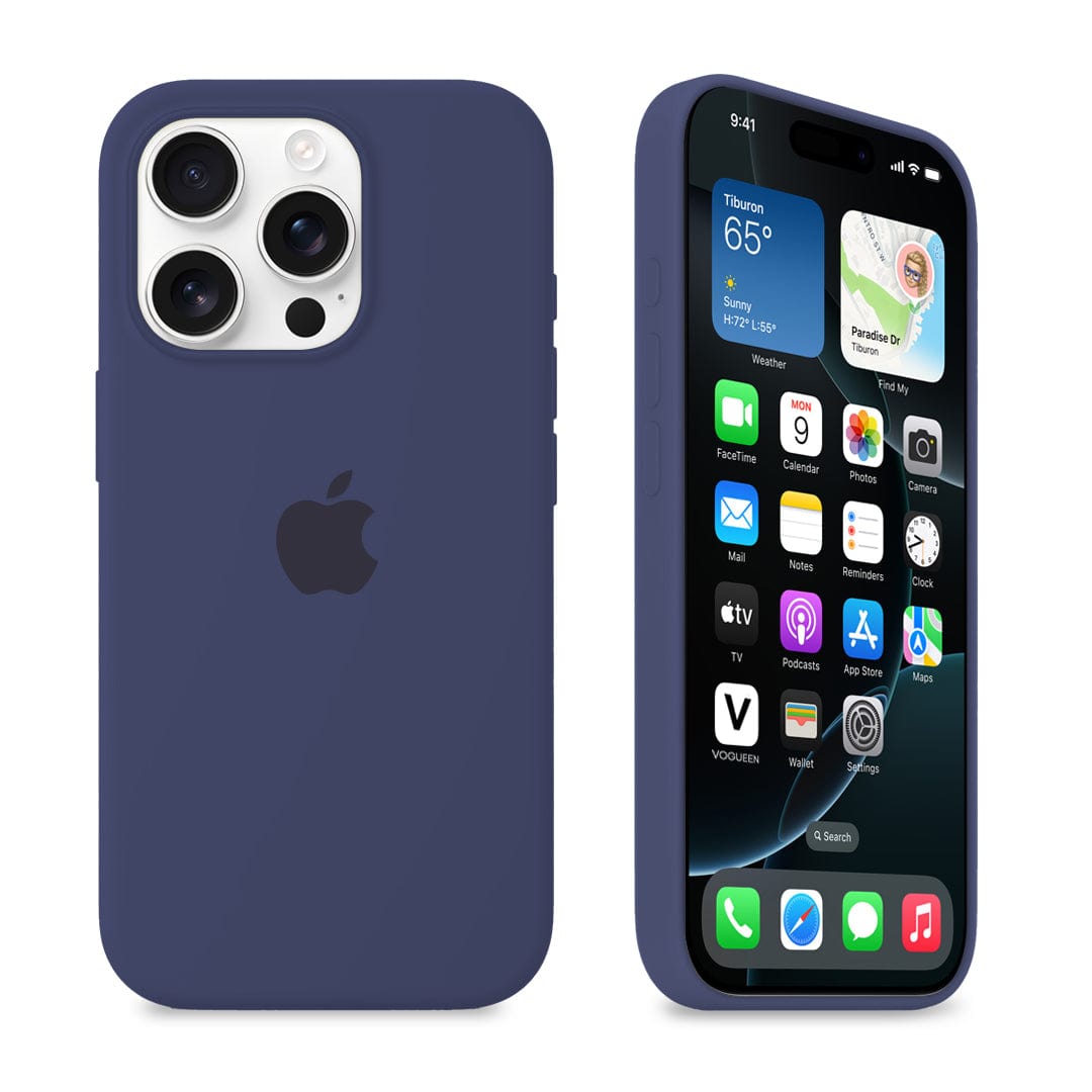 iPhone 16 Pro Midnight Blue Silicone Case