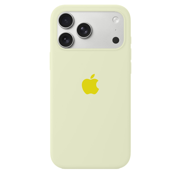 iPhone 17 Pro Max iPhone Silicone Case (Creamy Yellow)