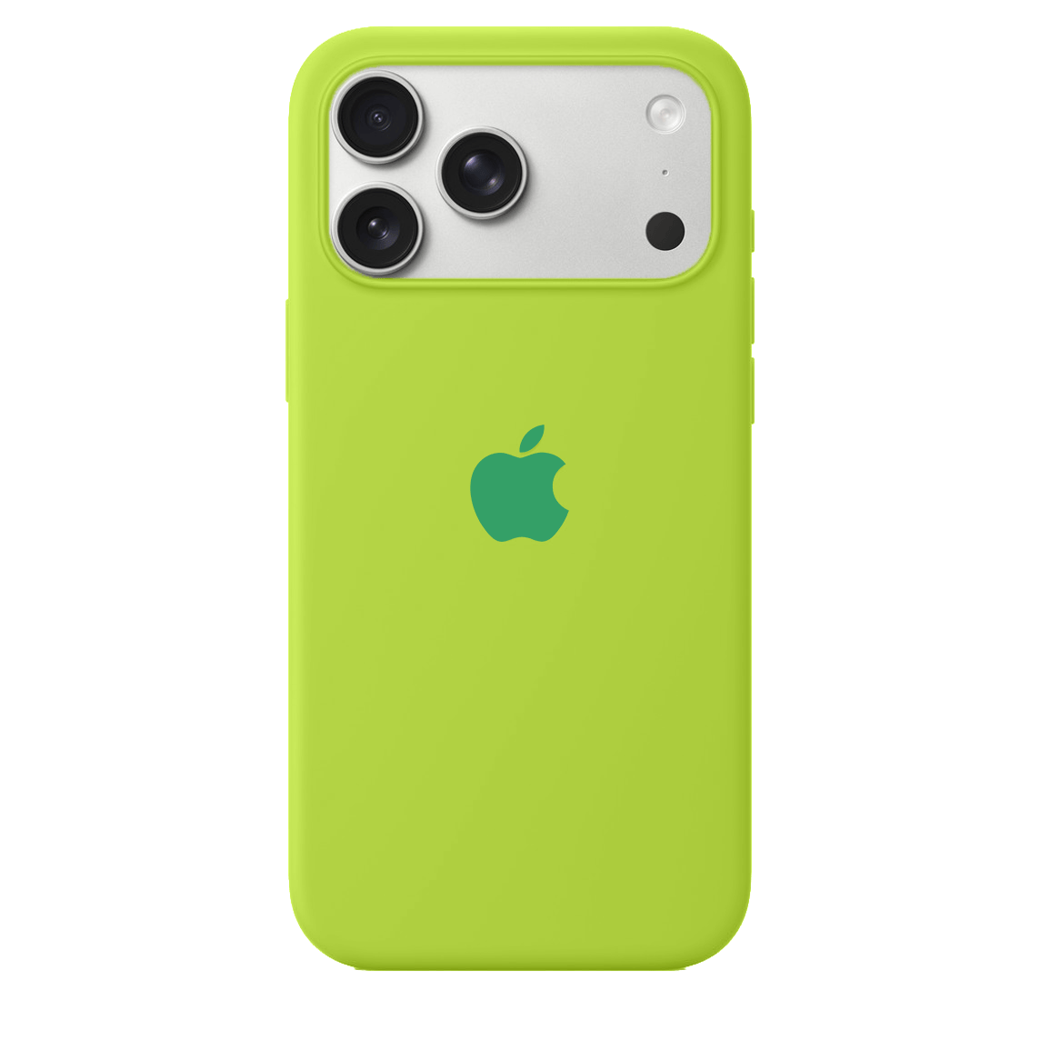 iPhone 17 Pro Max iPhone Silicone Case (Fluorescent Green)