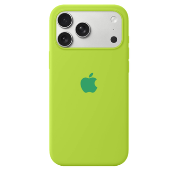 iPhone 17 Pro Max iPhone Silicone Case (Fluorescent Green)