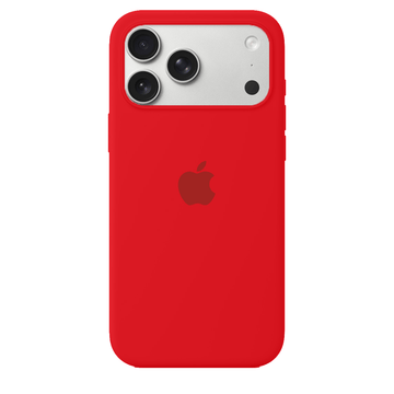 iPhone 17 Pro Max iPhone Silicone Case (Red)