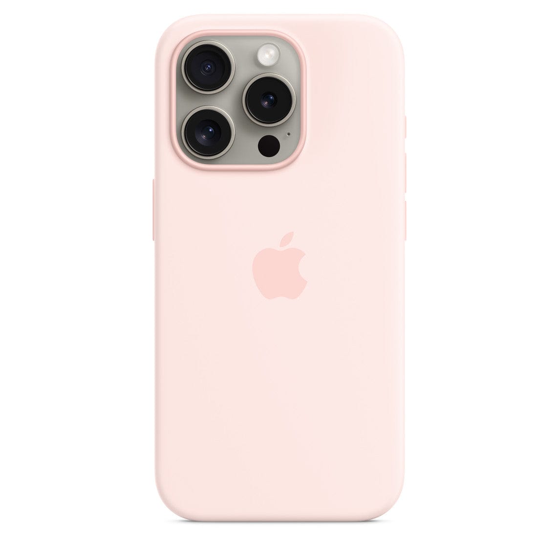 iPhone 15 Pro / Light Pink iPhone 15 Silicone Case with MagSafe