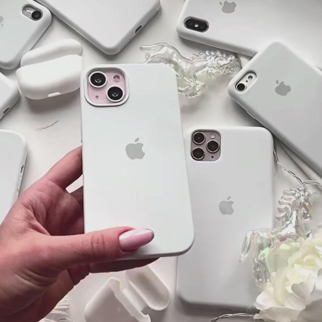iPhone Silicone Case (White) - Vogueen Premium iPhone Cases