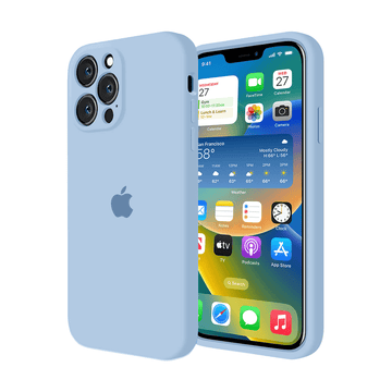 iPhone Camera Protection Silicone Case (Sky Blue) – Vogueen
