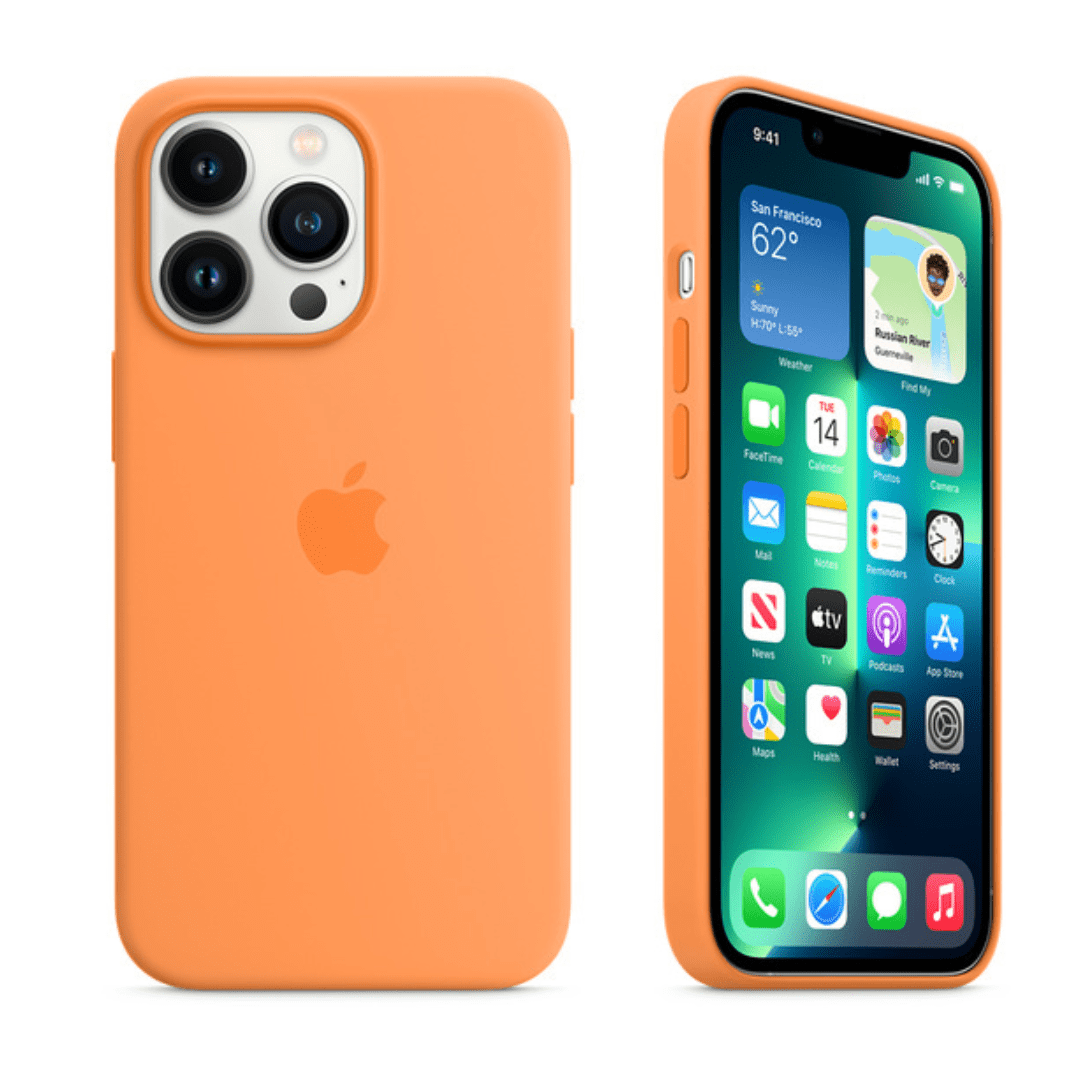 Vogueen iPhone 14 Pro Max iPhone Silicone Case (Marigold)