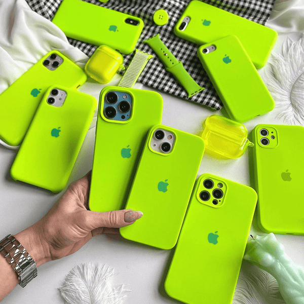 iPhone Silicone Case Fluorescent Green