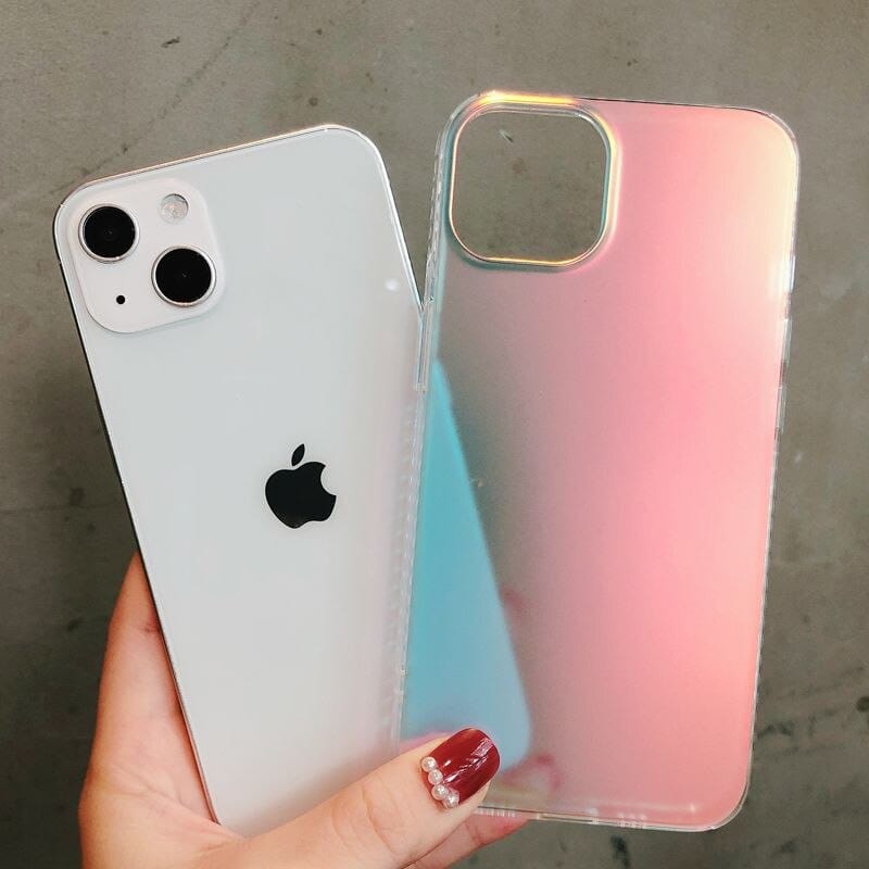 Vogueen Luxury Rainbow Laser Aurora iPhone Case