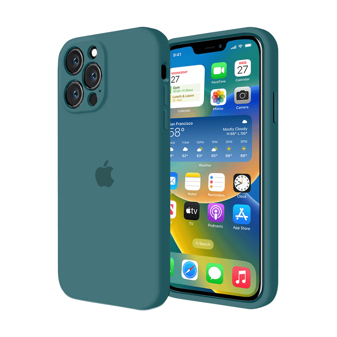 Vogueen iPhone 14 Pro Max iPhone Camera Protection Silicone Case (Cosmic Blue)