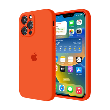 iPhone Camera Protection Silicone Case (Orange) – Vogueen iPhone Camera Protection Silicone Case (Orange) – Vogueen
