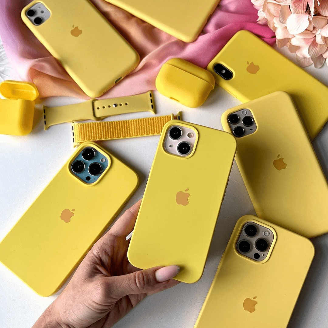 iPhone Silicone Case (Yellow) Vogueen Premium iPhone Cases
