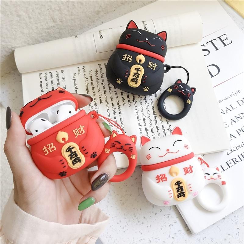 Vogueen Lovely Lucky Cat Airpods Case