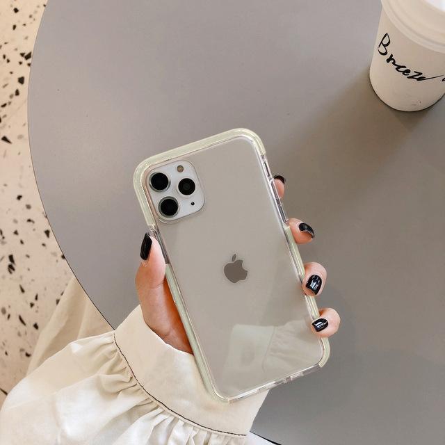 Vogueen For iPhone 11Pro Max / T3 Shockproof Candy Color iPhone Case