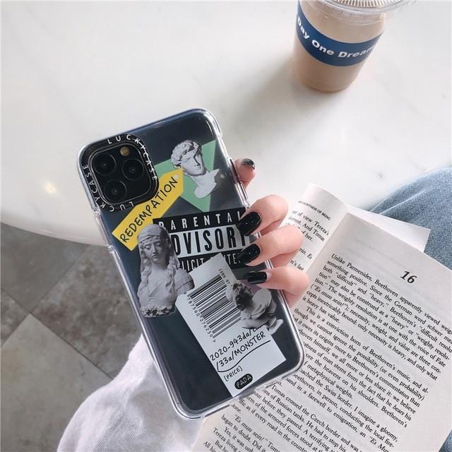 Luxury Art Letter Label iPhone Case – Vogueen