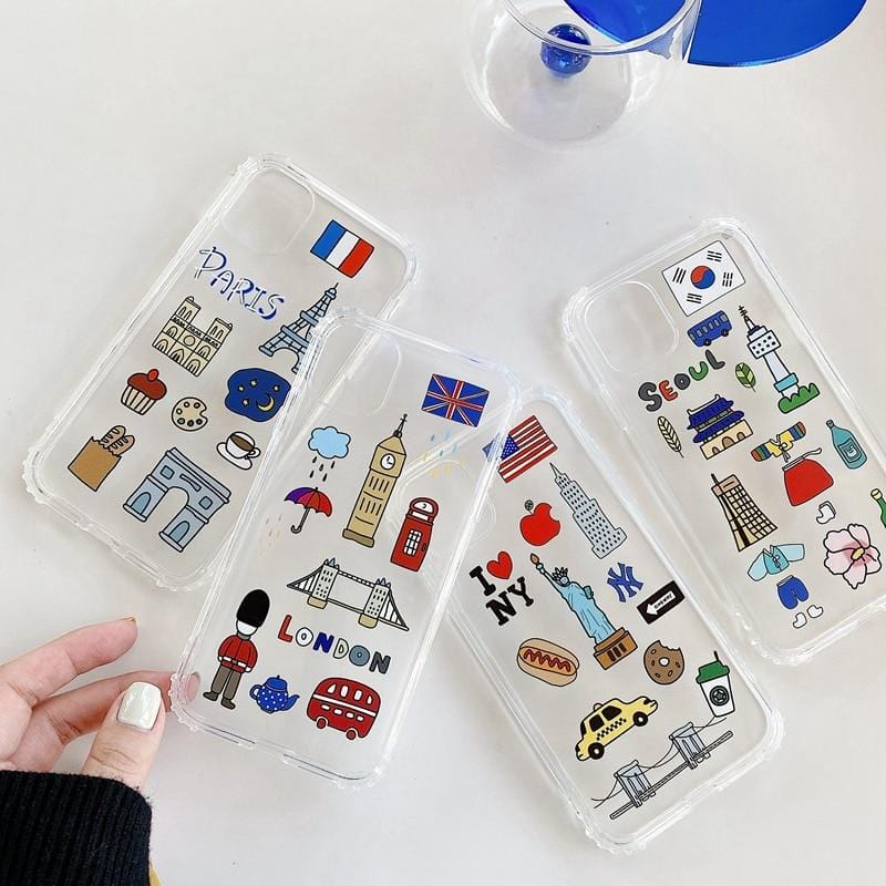 Vogueen Cartoon City Symbol iPhone Case