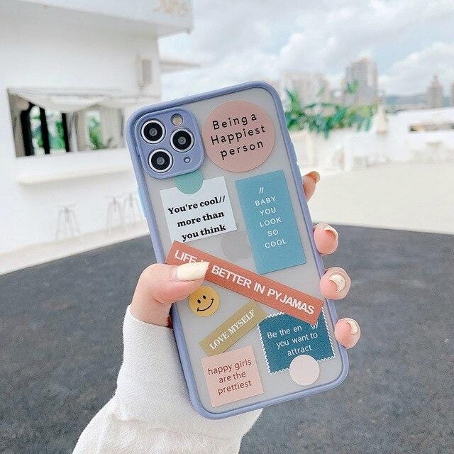 Cute Label Words iPhone Case  Vogueen