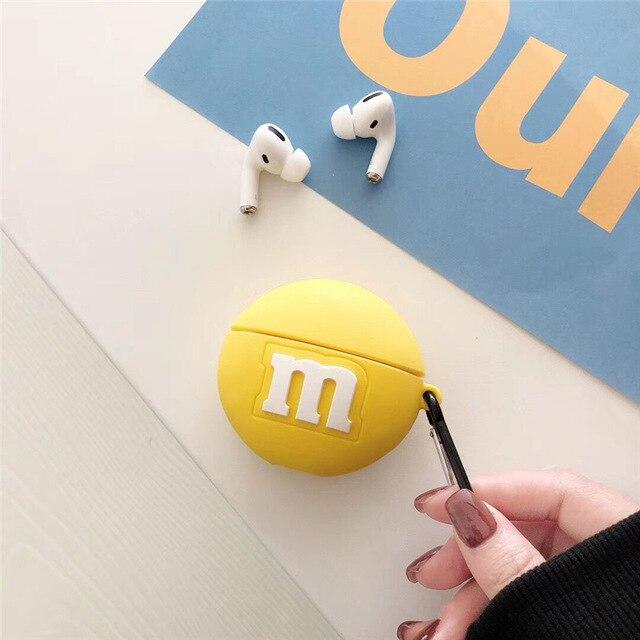 Vogueen for Airpods pro 1 Chocolate M&M Beans AirPods Case