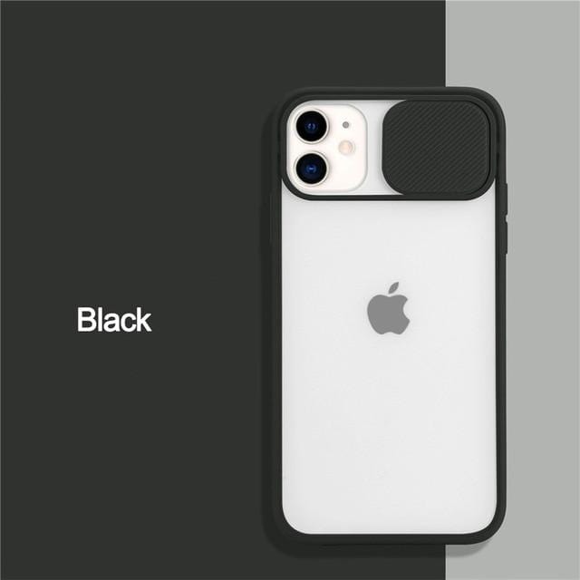 Vogueen For iPhone 11Pro Max / Black Camera Lens Protection iPhone Case