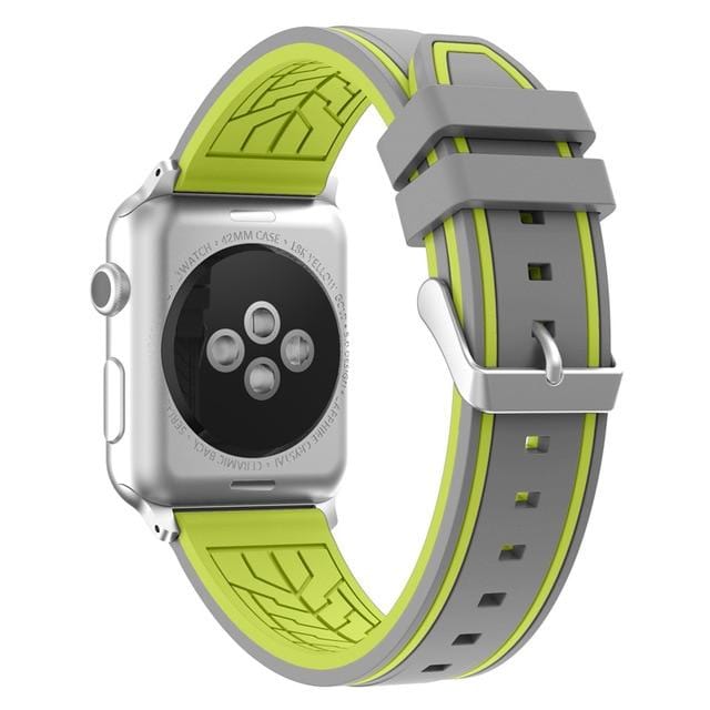 Vogueen Gray green / 38mm and 40mm Sport Double Color Apple Watch Bands