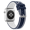 Vogueen Midnight-blue-white / 38mm and 40mm Sport Double Color Apple Watch Bands