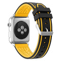 Vogueen black-yellow / 38mm and 40mm Sport Double Color Apple Watch Bands