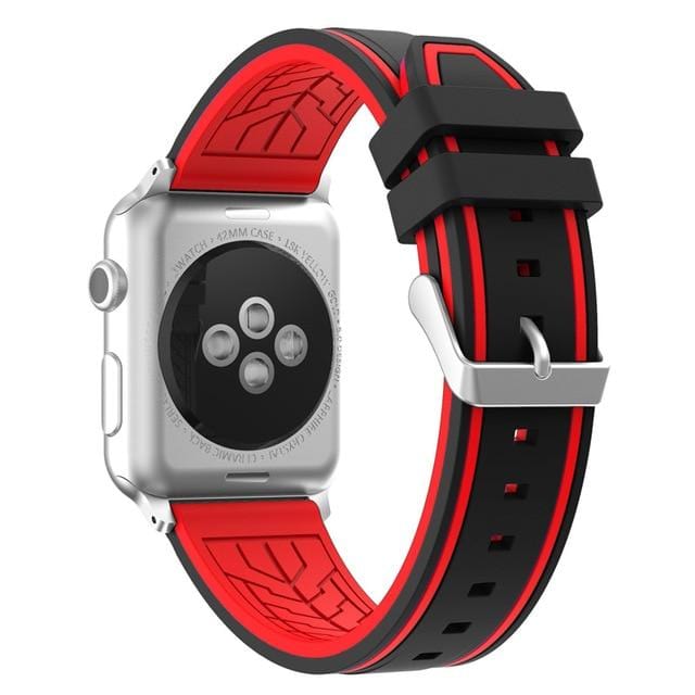 Vogueen black-red / 38mm and 40mm Sport Double Color Apple Watch Bands