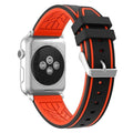 Vogueen black-orange / 38mm and 40mm Sport Double Color Apple Watch Bands