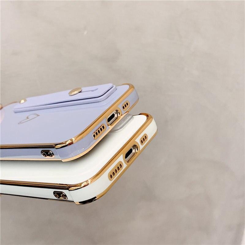 Vogueen Wrist Strap Electroplated Bumper iPhone Case