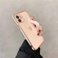 Vogueen For 7 Plus or 8 Plus / Cashmere Wrist Strap Electroplated Bumper iPhone Case