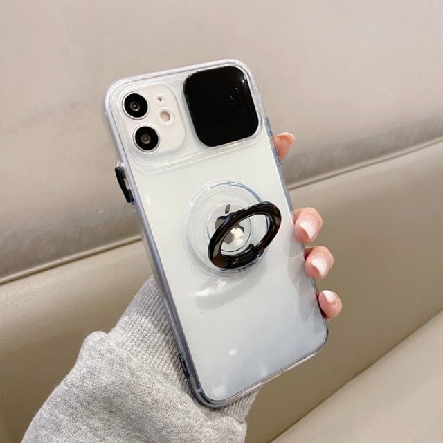 Vogueen For iPhone 11Pro Max / Black Gradient Camera Protection iPhone Case