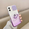 Vogueen For iPhone 11 Pro / Purple Gradient Camera Protection iPhone Case