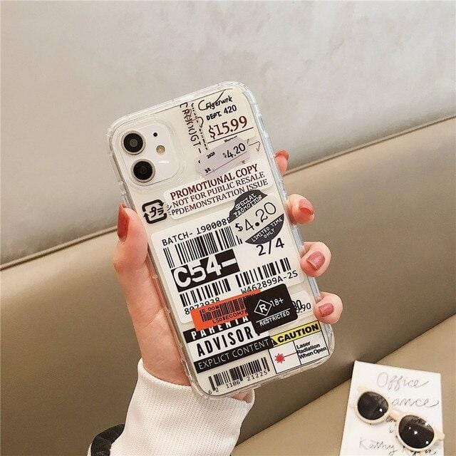Stamp Label Barcode iPhone Case – Vogueen Stamp Label Barcode iPhone Case – Vogueen